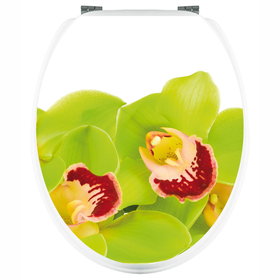 Adesivi follia  Adesivo copri WC orchidea