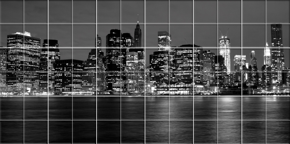 Adesivi follia : adesivo per piastrelle new york Piastrelle adesive per cucina