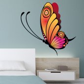 Adesivo Murale bambino farfalle