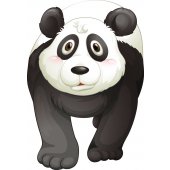 Adesivo Murale bambino panda