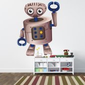 Adesivo Murale bambino robot