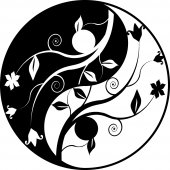 Adesivo Murale ying yang