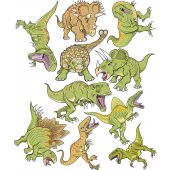 Kit Adesivo Murale bambini 10 dinosauro
