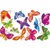 Kit Adesivo Murale bambini 12 farfalle