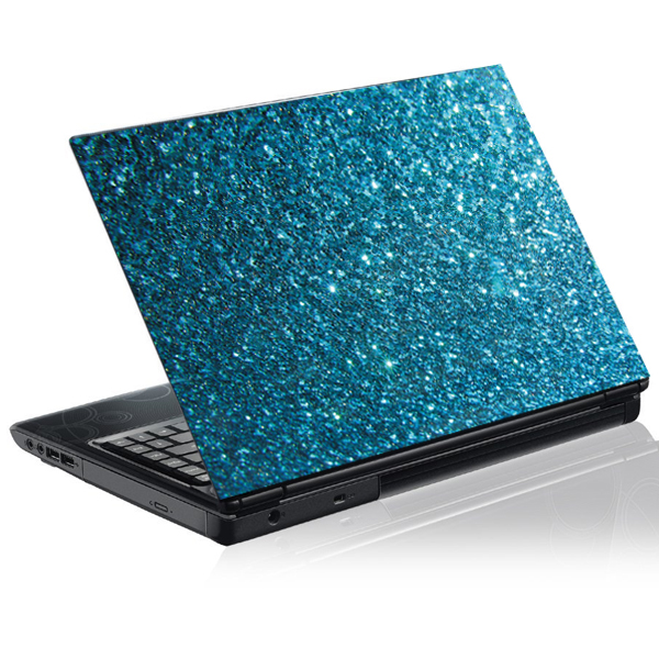 Adesivi follia : Adesivo per pc portatili Cristalli blu