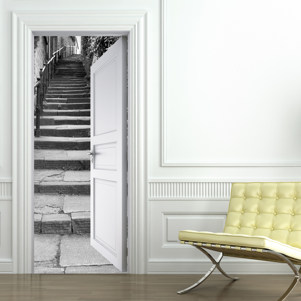 Adesivo Vinile Per Frigo MEGADECOR Route 66 - 185x60 Cm, Speciale Anti-bolle, Stampa Resistente