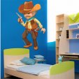 Adesivo Murale bambino cowboy