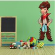 Adesivo Murale bambino cowboy