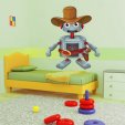 Adesivo Murale bambino robot