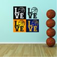 Adesivo Murale love pallacanestro