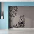 Adesivo Murale panda bambù