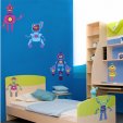 Kit Adesivo Murale bambini 6 robot