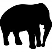 Adesivo Lavagna elefante