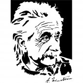 Adesivo Murale albert einstein