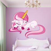 Adesivo Murale bambino bebè unicorno