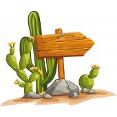 Adesivo Murale bambino cactus