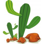 Adesivo Murale bambino cactus