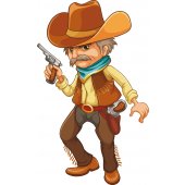 Adesivo Murale bambino cowboy