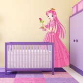 Adesivo Murale bambino principessa