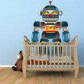 Adesivo Murale bambino robot