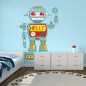 Adesivo Murale bambino robot