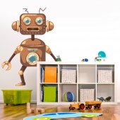 Adesivo Murale bambino robot