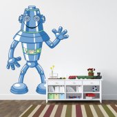 Adesivo Murale bambino robot