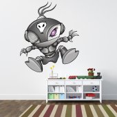 Adesivo Murale bambino robot