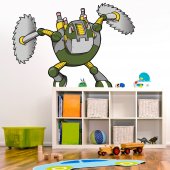 Adesivo Murale bambino robot