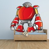 Adesivo Murale bambino robot