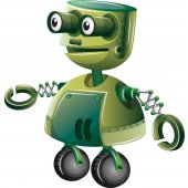 Adesivo Murale bambino robot