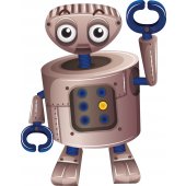 Adesivo Murale bambino robot