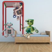 Adesivo Murale bambino robot