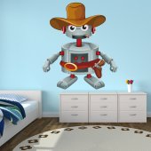 Adesivo Murale bambino robot