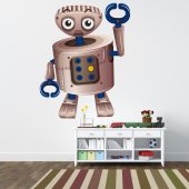 Adesivo Murale bambino robot