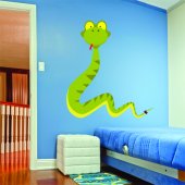 Adesivo Murale bambino serpente