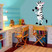 Adesivo Murale bambino zebra