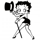 Adesivo Murale Betty Boop