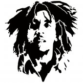 Adesivo Murale Bob Marley