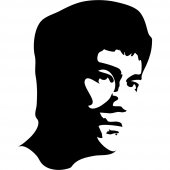 Adesivo Murale bruce lee