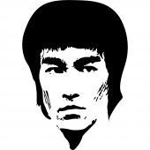 Adesivo Murale bruce lee