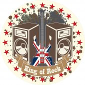 Adesivo Murale king of rock