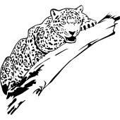 Adesivo Murale leopardo