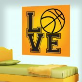 Adesivo Murale love pallacanestro