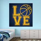 Adesivo Murale love pallacanestro