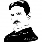 Adesivo Murale nikola tesla