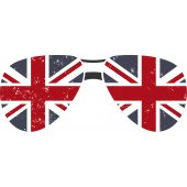 Adesivo Murale occhiali Inghilterra