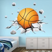 Adesivo Murale pallone da pallacanestro