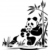Adesivo Murale panda