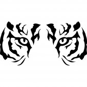 Adesivo Murale sguardo tigre